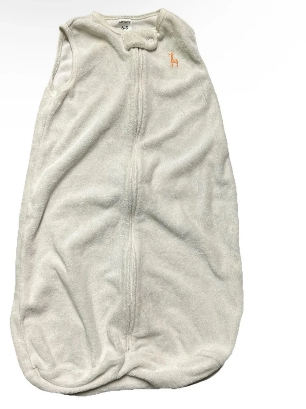 Baby Carter’s White Terry Cloth Sleep Sack Size 6-9 Months